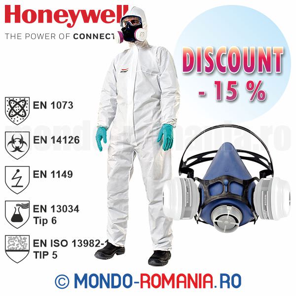 Semimasca Honeywell Valuair + 1 set de filtre ABEK + Combinezon MUTEX